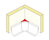 Binnenhoek voor dubbelwandige plint (4 stuks)