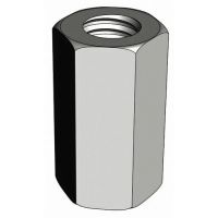 Koppelmoer M10 verzinkt (20 stuks).